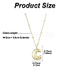 1Pc Initial Letter Brass Pendant Necklaces NJEW-YW0001-24C-2