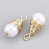 ABS Plastic Imitation Pearl Pendants KK-T035-68-2