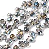 Transparent Electroplate Glass Beads Strands EGLA-F152A-FR06-1