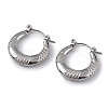 Non-Tarnish 304 Stainless Steel Round Hoop Earrings for Women EJEW-I284-04P-1