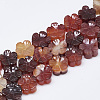 Carved Natural Carnelian Beads Strands G-T122-08E-1