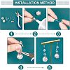 30Pcs 3 Style 201 Stainless Steel and 10Pcs 304 Stainless Steel Bead Cap Pendant Bails STAS-UN0029-64-4