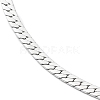 304 Stainless Steel Cuban Link Chain Necklace NJEW-K249-01B-P-2