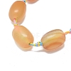 Natural Banded Agate/Striped Agate Beads Strands G-L544-064A-01-2