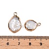 Electroplated Natural Keshi Pearl Teardrop Pendants PEAR-S018-02K-01-3