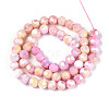 Anti-Tarnish Electroplate Glass Beads Strands EGLA-T021-10mm-15-04-2