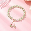 Cat Eye Beads Stretch Bracelets for Women BJEW-TA00691-01-2