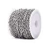 304 Stainless Steel Textured Ginkgo Leaf Link Chains CHS-Q009-07P-2