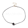 Natural Lava Rock Beaded Necklaces NJEW-JN03099-05-1