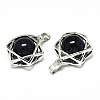 Synthetic Blue Goldstone Pendants G-R485-01I-2