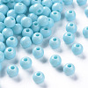 Opaque Acrylic Beads X-MACR-S370-C6mm-A07-1