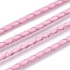 Braided Cowhide Leather Cord NWIR-N005-01Q-4mm-1