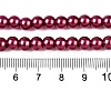 Baking Paint Pearlized Glass Pearl Round Bead Strands HY-Q003-4mm-14-4