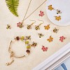 20Pcs Bee Charms Pendant Bee Honeycomb Charms Enamel Insect Pendant for Jewelry Necklace Earring Making Crafts JX414A-3