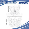 80Pcs Iron Hollow Butterfly Pendants IFIN-NB0001-68-2