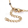 Stainless Steel Enamel Cable Chains Necklaces NJEW-JN02731-3