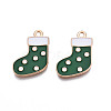 Christmas Alloy Enamel Pendants ENAM-Q442-63A-2