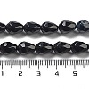 Natural Black Agate Beads Strands G-P520-B15-01-5