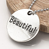 Tibetan Style Alloy Pendants X-TIBEP-Q078-16AS-RS-6