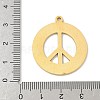 304 Stainless Steel Pendants STAS-F326-07G-3