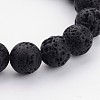 Natural Lava Rock Beads Strands G434-13-1