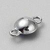 Faceted Glass Flat Round Connector Charms FIND-WH20042-56H-2