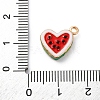 Alloy Enamel Charms ENAM-E362-07C-02-3