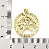 Brass Micro Pave Cubic Zirconia Pendants KK-K354-08I-G-3