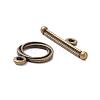 Tibetan Style Zinc Alloy Toggle Clasps MLF0539Y-NF-3