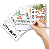 SUPERDANT Rectangle with Mixed Animal Pattern Cards DIY-SD0001-02-3