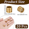 20Pcs 304 Stainless Steel European Beads STAS-BBC0009-81G-2