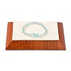 Rectangle Wood Pesentation Jewelry Bracelets Display Tray ODIS-P008-17A-5