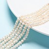 Natural Cultured Freshwater Pearl Beads Strands X-PEAR-L001-F-08-1
