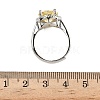 925 Sterling Silver Micro Pave Cubic Zirconia Finger Rings RJEW-B134-01B-01-5