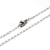 Fashion Style 304 Stainless Steel Mariner Chain Necklaces NJEW-P047-27-1
