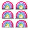 6Pcs Food Grade Eco-Friendly Silicone Focal Beads SIL-YW0001-04E-1