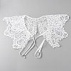 Detachable Fibre Lady's Embroidered Collars AJEW-CJC0006-01-1