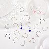 DICOSMETIC 50Pcs 5 Colors 316 Surgical Stainless Steel Earring Hooks STAS-DC0011-05-4