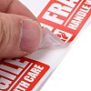 Self-Adhesive Paper Warning Tag Stickers X-DIY-K039-04C-4