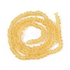 Frosted Transparent Glass Beads Strands GLAA-N016-4mm-23-3