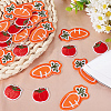 Gorgecraft 28Pcs 2 Style Tomato & Carrot Non Woven Fabric Embroidery Iron on Applique Patch PATC-GF0001-12-4