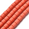 Handmade Polymer Clay Bead Strands X-CLAY-ZX006-01-37-1
