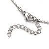 Brass Ball Chain Necklaces NJEW-JN02912-03-3