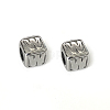 Tarnish Resistant 304 Stainless Steel European Beads OPDL-L020-001W-1