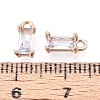 Transparent Glass Charms X-GLAA-T007-13H-3