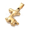 304 Stainless Steel Pendants STAS-B141-02B-G-2