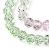 Transparent Glass Beads Strands X-GLAA-E036-07U-4