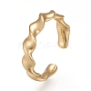 Brass Cuff Rings RJEW-Z003-11G-2