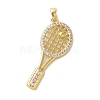 Brass Micro Pave Cubic ZircBrass Micro Pave Cubic Zirconia Pendants KK-S391-08G-02-1