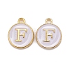 Golden Plated Alloy Charms X-ENAM-S118-01F-1